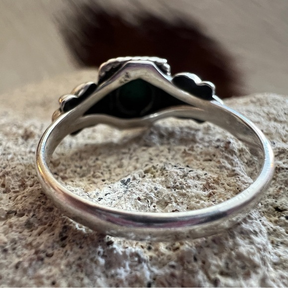 ❤️ Sonoran Gold Turquoise 6.5 Size Ring 925 Southwestern Navajo Style 2 Gm - Picture 9 of 14